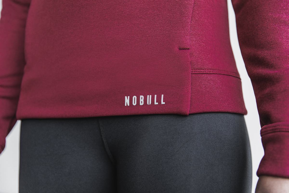 Nobull Performance Women's Hoodie Deep Red | Australia (IZ0462)